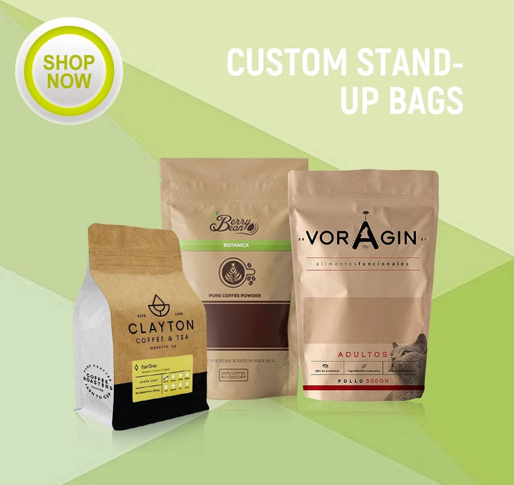Bulk Order Custom stand up pouches Now!