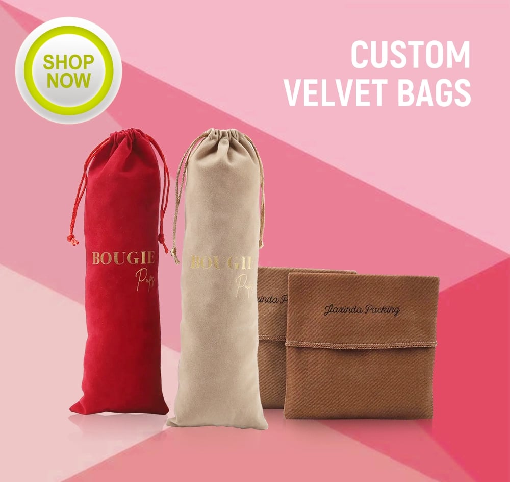 Bulk Order Custom velvet bags Now!
