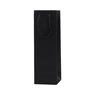 Paper Wine Bags Single Bottle 110x350mm Black - 50/Pack